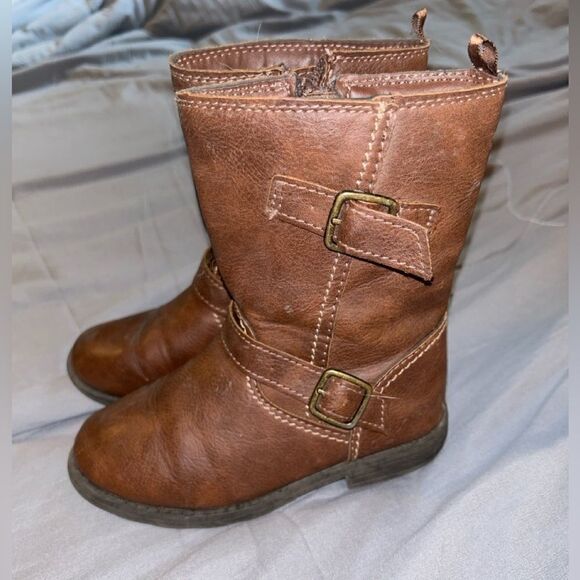 Carters girls size 11 brown boots - Picture 1 of 7